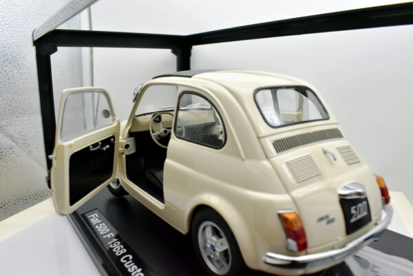 Modellino auto scala 1:12 FIAT 500 F diecast modellismo da collezione - immagine 5