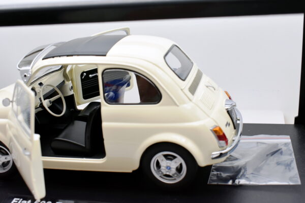Modellino auto scala 1:12 FIAT 500 F diecast modellismo da collezione - immagine 6