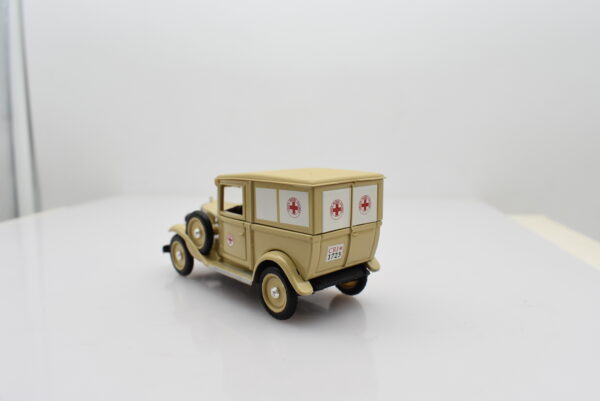 modellino auto fiat 508 balilla CROCE ROSSA ITALIANA veicoli d'epoca 1:43 rio - immagine 3