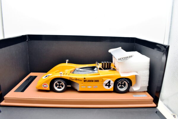 Modellino auto scala 1:18 Mc laren M8B Can Am Tecnomodel modellismo da collezione - immagine 6