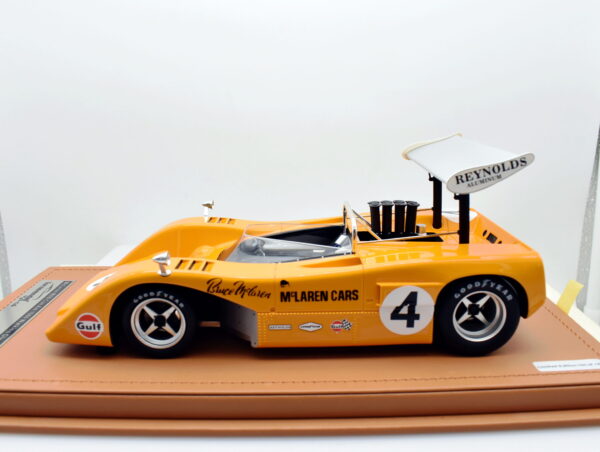 Modellino auto scala 1:18 Mc laren M8B Can Am Tecnomodel modellismo da collezione