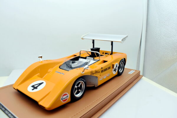 Modellino auto scala 1:18 Mc laren M8B Can Am Tecnomodel modellismo da collezione - immagine 3