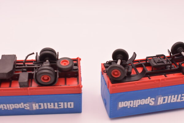 modellino camion scala 1:87 Kibri H0. 10262 MAN treno rimorchio telone Dietrich spedizione modellismo da collezione - immagine 5