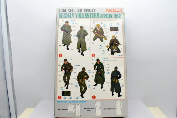 Modellino kit di montaggio soldati figure militari dragon german volkssturm berlin 1945 scala 1:35 - immagine 3