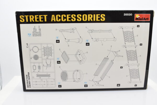 Modellino kit di montaggio diorami STREET ACCESSORIES scala 1:35 modellismo - immagine 2