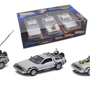 Modellino auto film movie set DE LOREAN back to the future ritorno al futuro