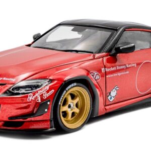 Modellino auto scala 1:43 NISSAN 400Z COUPE ROCKET BUNNY 2022 RED modellismo statico