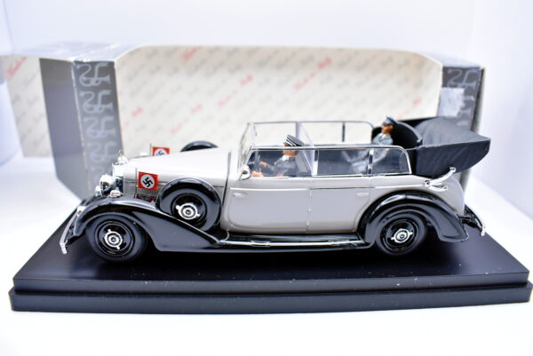 Modellino auto scala 1:43 Mercedes benz 770 con hitler Rio diecast modellismo statico - immagine 3