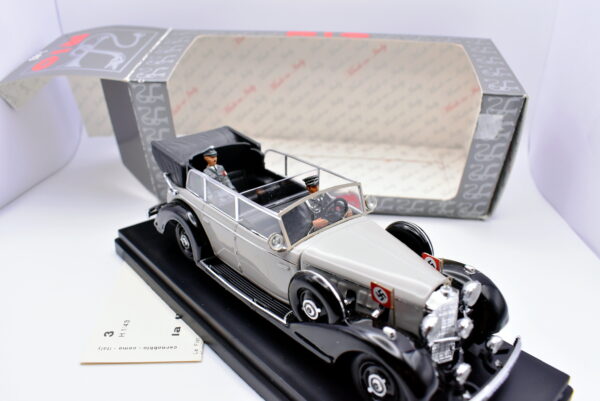 Modellino auto scala 1:43 Mercedes benz 770 con hitler Rio diecast modellismo statico - immagine 5