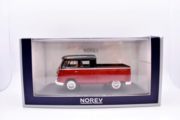 Modellino auto scala 1:43 VW T1 double cabin diecast modellismo da collezione norev - immagine 2