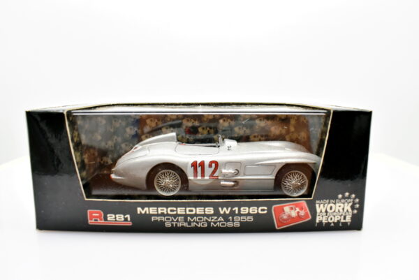 Modellino auto scala 1:43 MERCEDES W 196C brumm diecast modellismo da collezione - immagine 5