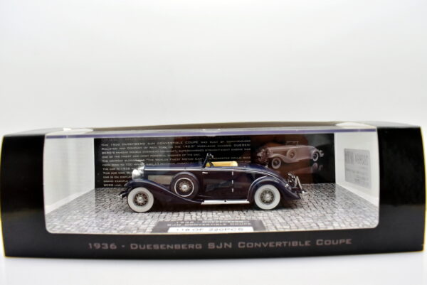 Modellino auto scala 1:43 Duesenberg SJN convertible coupe diecast modellismo statico minichamps - immagine 2