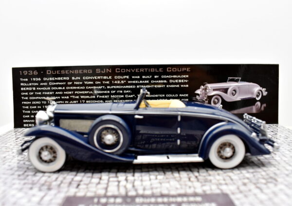 Modellino auto scala 1:43 Duesenberg SJN convertible coupe diecast modellismo statico minichamps - immagine 3