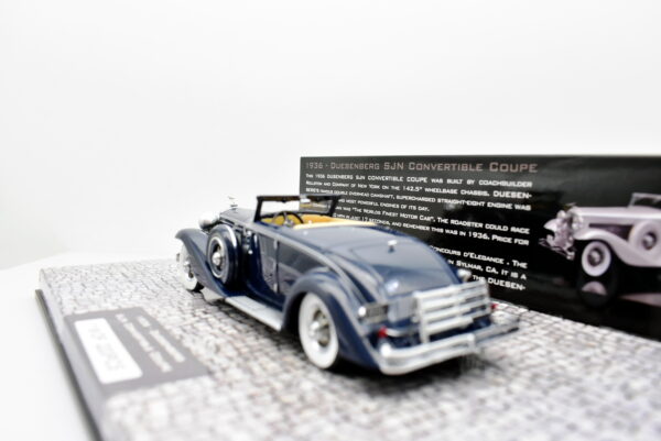 Modellino auto scala 1:43 Duesenberg SJN convertible coupe diecast modellismo statico minichamps - immagine 5