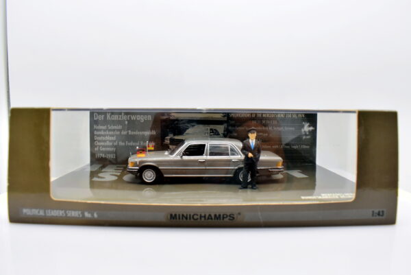 Modellino auto scala 1:43 Mercedes-benz 350 SEL Political leaders series no 6 diecast modellismo statico minichamps - immagine 2