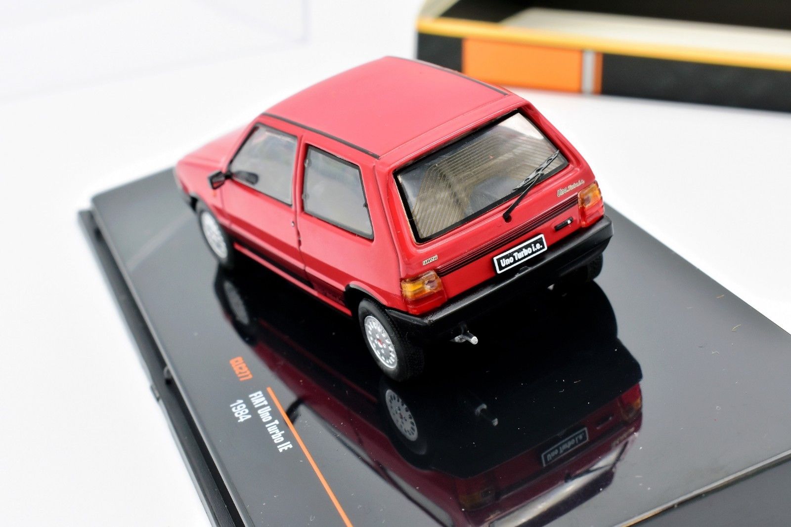 1:43 Fiat Uno Turbo EF 1990 Red Diecast Very Detailed Model Car Rare Collectable