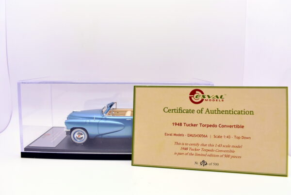 Modellino auto 1:43 TUCKER TORPEDO CONVERTIBLE collezione modellismo statico ESVAL models - immagine 2