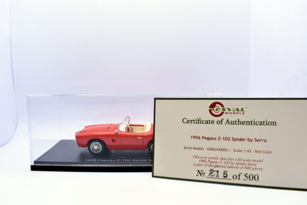 Modellino auto 1:43 Pegaso Z 102 spider collezione modellismo statico esval models - immagine 2