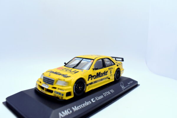 Modellino auto racing scala 1:43 Mercede AMG C Klasse DTM 95 diecast modellismo collezione minichamps - immagine 3