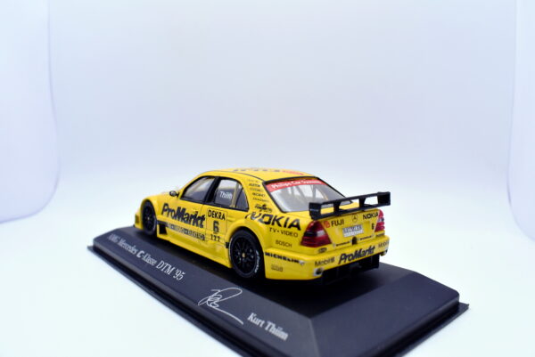Modellino auto racing scala 1:43 Mercede AMG C Klasse DTM 95 diecast modellismo collezione minichamps - immagine 4