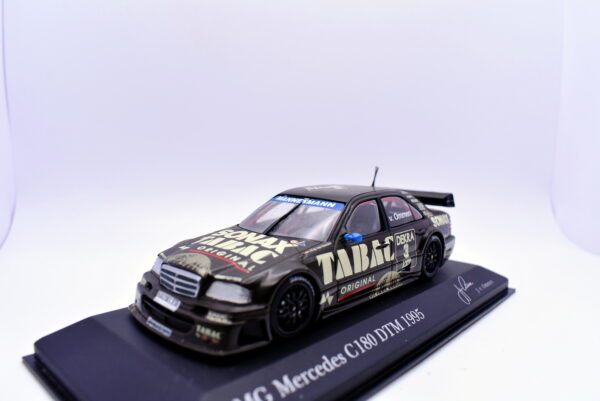 Modellino auto racing scala 1:43 AMG mercedes C180 DTM minichamps modellismo statico - immagine 3