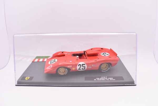 Modellino auto Ferrari 312 P (25) racing collection scala 1:43 ixo diecast modellismo - immagine 2