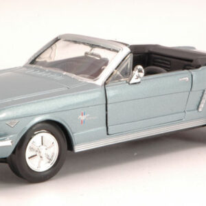 Modellino auto scala 1:24 FORD MUSTANG CONVERTIBLE BLUE diecast modellismo statico