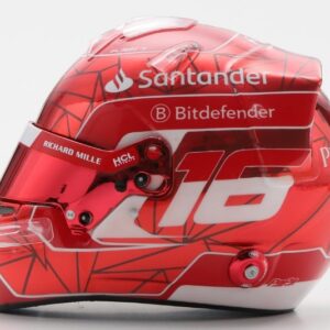 Modellino casco Looksmart HELMET CHARLES LECLERC TEAM FERRARI HP SINGAPORE GP 2024 1:5