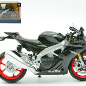 Modellino moto scala 1:12 Kinsmart APRILIA RSV4 RR BLACK 1:12 motorcycle modellismo