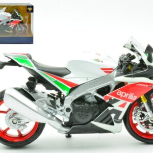 Modellino moto scala 1:12 Kinsmart  APRILIA RSV4 RR WHITE 1:12 motorcycle modellismo
