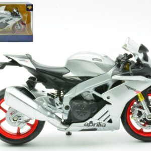 Modellino moto scala 1:12 Kinsmart  APRILIA RSV4 RR SILVER 1:12 motorcycle modellismo