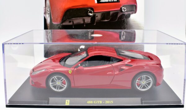 modellino auto scala 1:24 FERRARI 488 GTB diecast modellismo da collezione - immagine 2