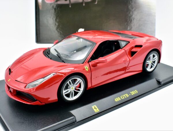 modellino auto scala 1:24 FERRARI 488 GTB diecast modellismo da collezione
