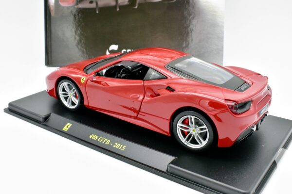 modellino auto scala 1:24 FERRARI 488 GTB diecast modellismo da collezione - immagine 4