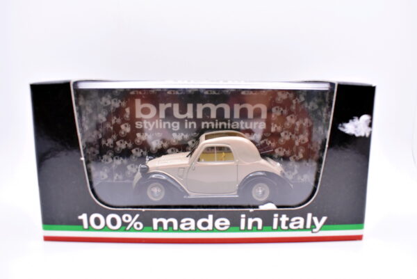 Modellino auto scala 1:43 Fiat 500 a 1 serie Brumm diecast modellismo da collezione - immagine 2