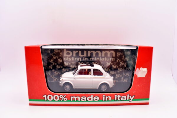 Modellino auto scala 1:43 Fiat 500 D Brumm diecast modellismo da collezione - immagine 2