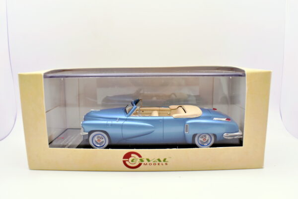 Modellino auto 1:43 tucker torpedo convertible collezione modellismo statico esval models - immagine 2