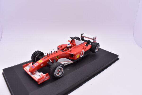 Modellino auto scala 1:43 FORMULA 1 F2002 barrichiello hotwheels diecast modellismo - immagine 3