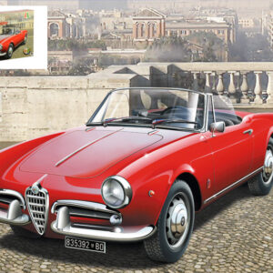 Modellino model kit di montaggio Italeri ALFA ROMEO GIULIETTA SPIDER 1600 1:24 modellismo statico