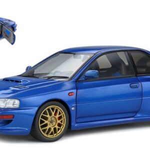 Modellino auto scala 1:18 Solido SUBARU IMPREZA 22B 1998 BLUE diecast modellismo statico