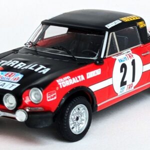 Modellino auto rally scala 1:43 Trofeu  FIAT 124 SPORT SPIDER 1600 TAP RALLY 1973 CARPINT.ALB.-CARPINT.ALB. modellismo statico