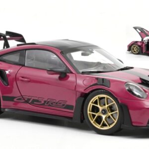 Modellino auto scala 1:18 Norev  PORSCHE 911 GT3 RS WWEISSACH PACK 2022 RUBY STAR diecast modellismo statico