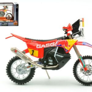 Modellino moto scala 1:18 KTM RX450F GAS GAS TEAM DAKAR RALLY 2023