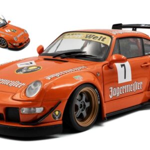 Modellino auto scala 1:18 Solido PORSCHE 911 993 JAGERMEISTER 2020 racing modellismo