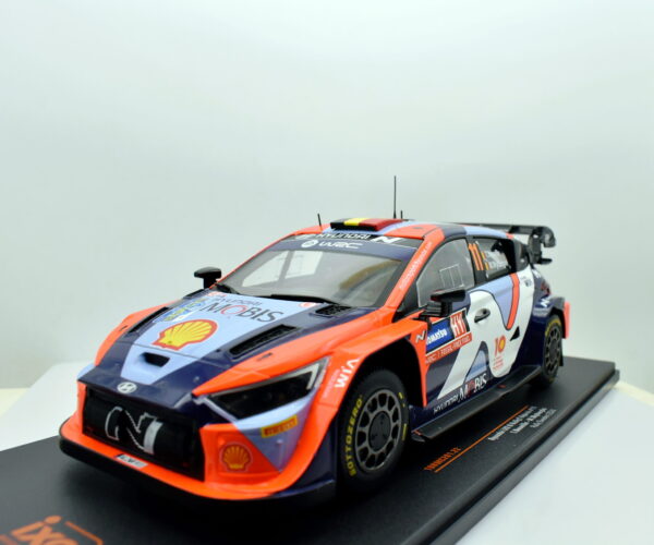 Modellino auto scala 1:18 hyundai i20 rally SWEDEN 2024 diecast modellismo da collezione - immagine 2