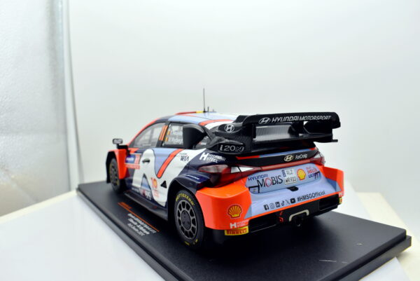Modellino auto scala 1:18 hyundai i20 rally SWEDEN 2024 diecast modellismo da collezione - immagine 3