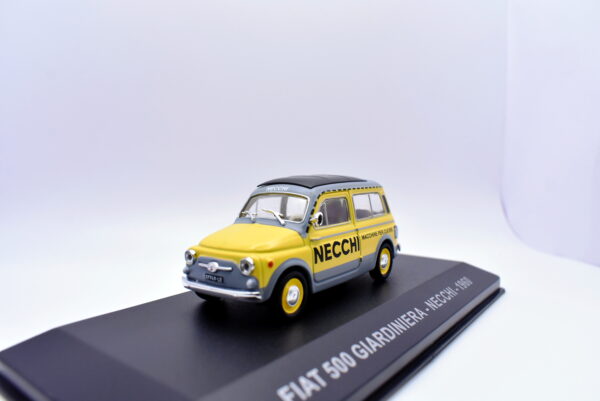 modellino auto Fiat 500 giardiniera veicoli pubblicitari epoca scala 1:43 necchi - immagine 3