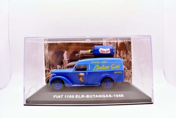 modellini furgone Fiat 1100 ELR butangas veicoli pubblicitari d'epoca scala 1:43 da collezione - immagine 2