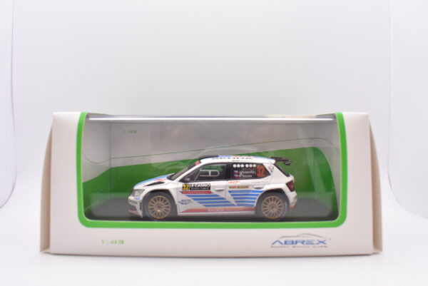 Modellino auto rally scala 1:43 Skoda Fabia III R5 modellismo statico - immagine 2