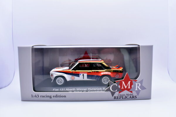 Modellino auto rally scala 1:43 Fiat 131 Abarth CMR diecast modellismo statico - immagine 2